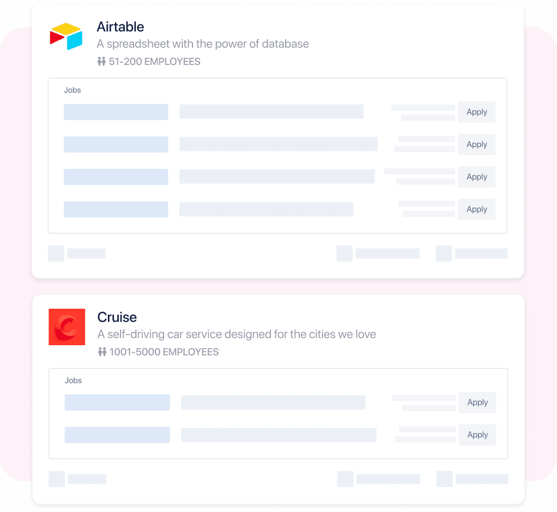 Job listings visibility preview
