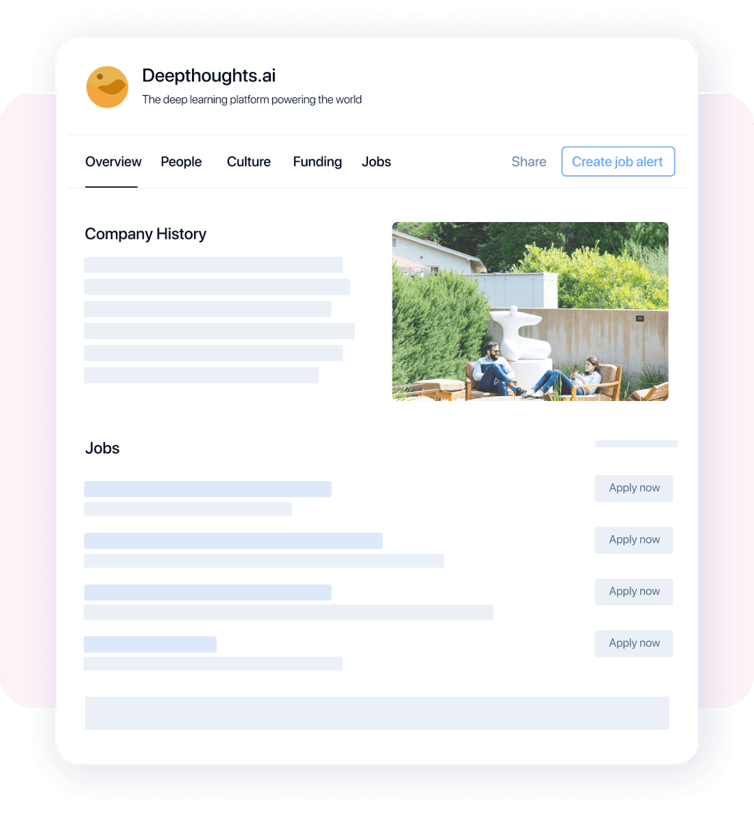 Company profile impression preview